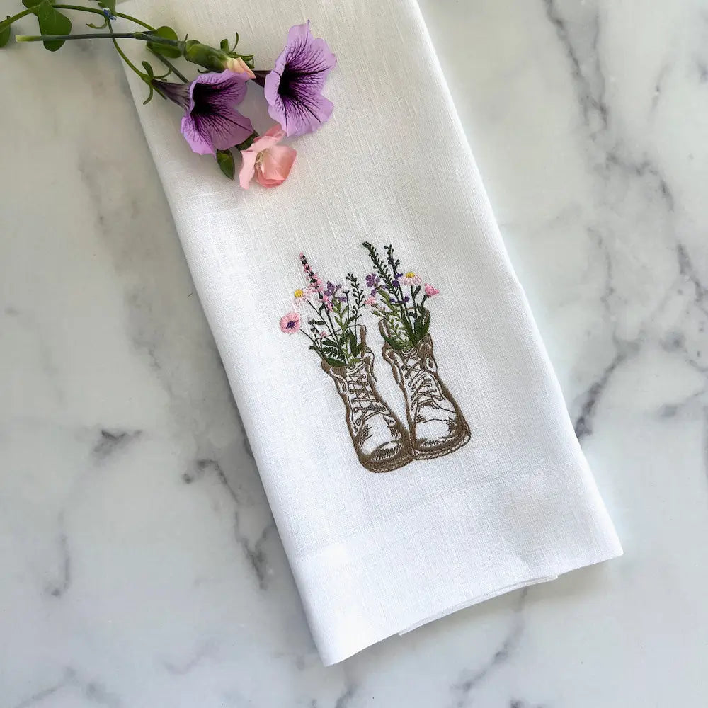 Linen Towel-Arte Italica and Crown Linen Designs