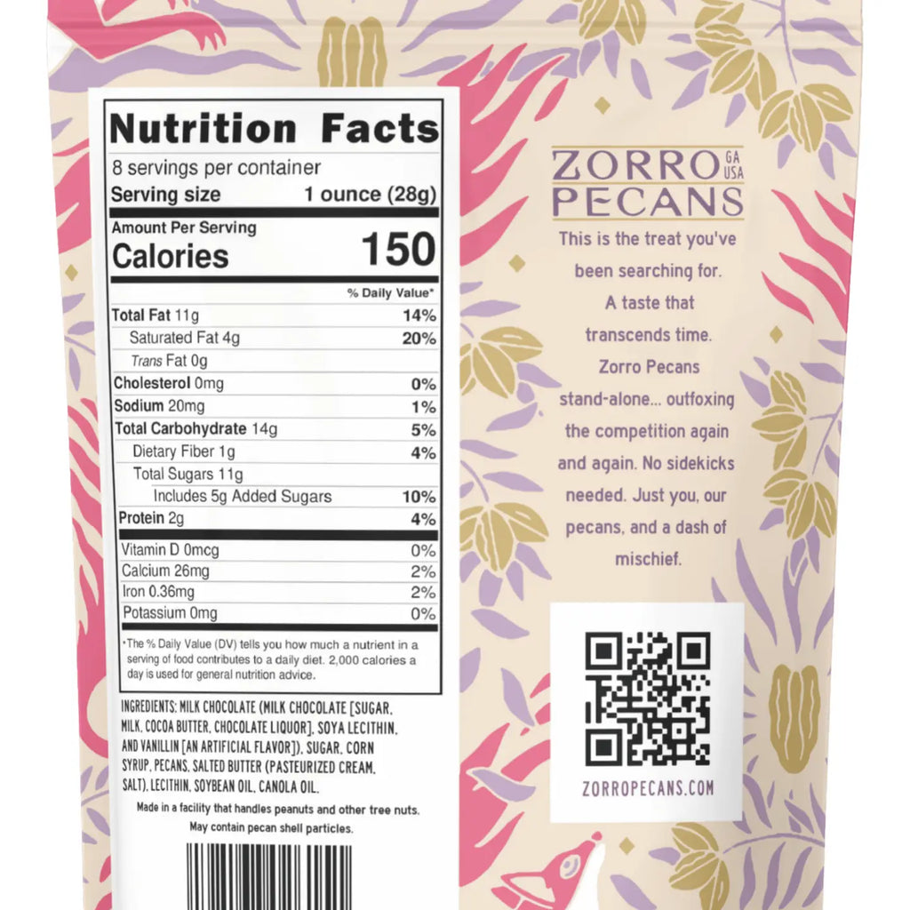 Zorro Pecans - 8 oz bags