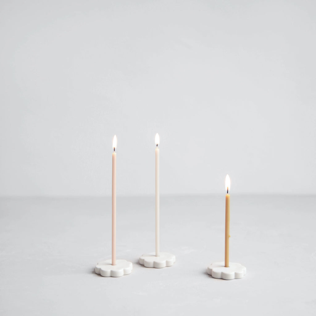 The Floral Society - Ceramic Fleur Wishing Candle Holder