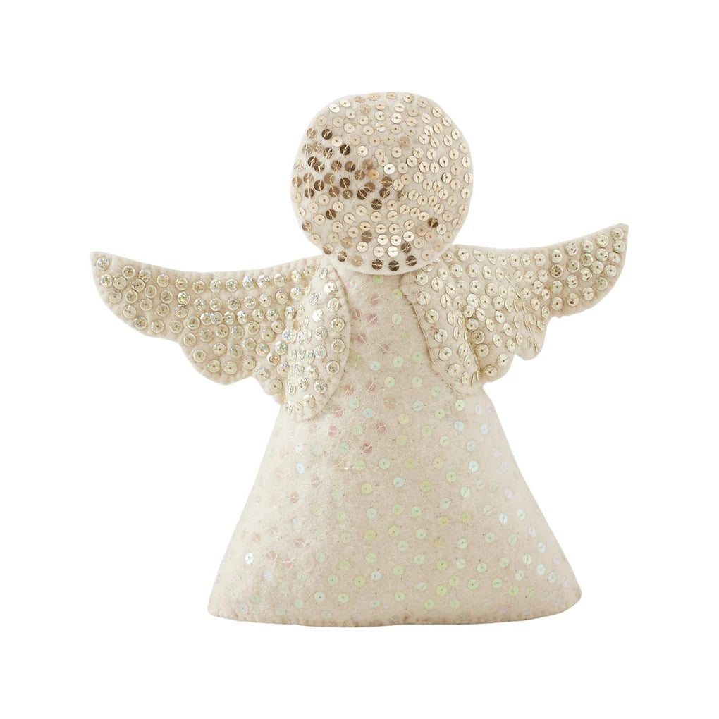 Handmade Cat Angel Felt Christmas Tree Topper