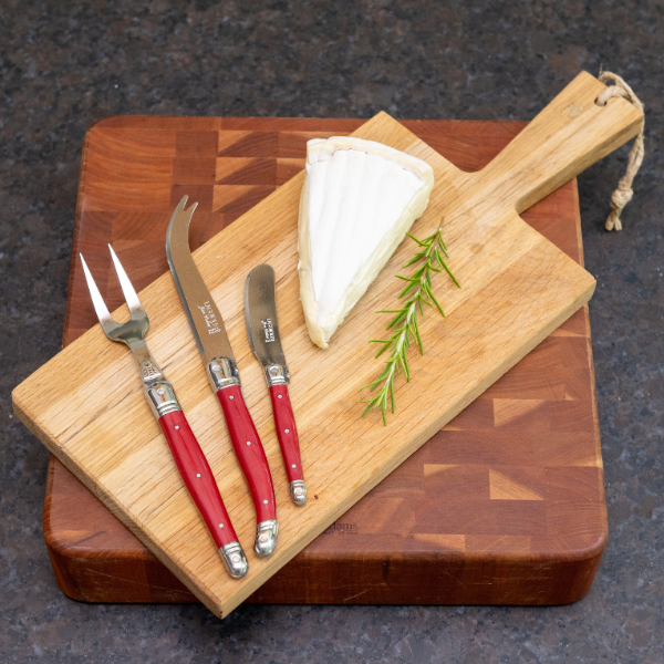 The French Farm - Jean Dubost 3pc Cheese Set with Red Handles