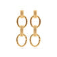 Capucine De Wulf - Cleopatra Regal Double Link Earrings in Gold