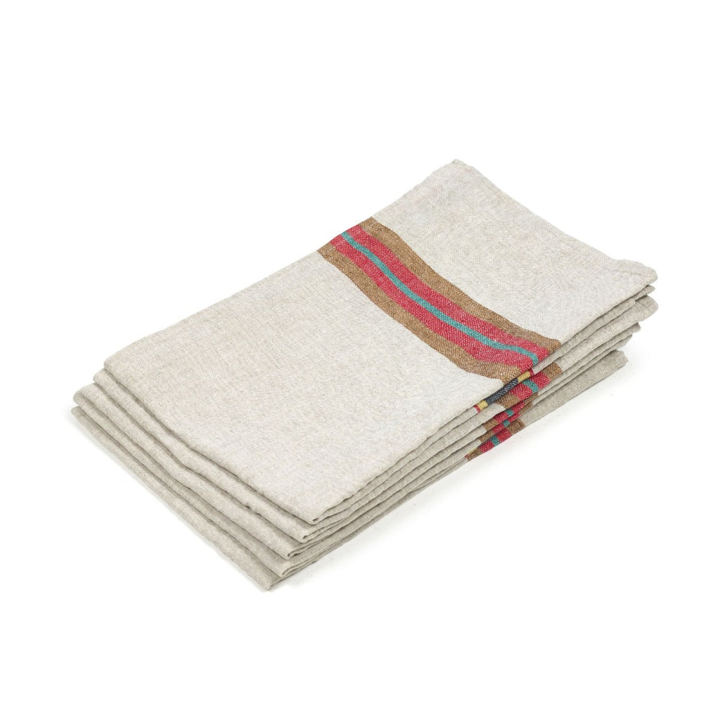 Libeco - Dock Tea Towel, Multi Stripe