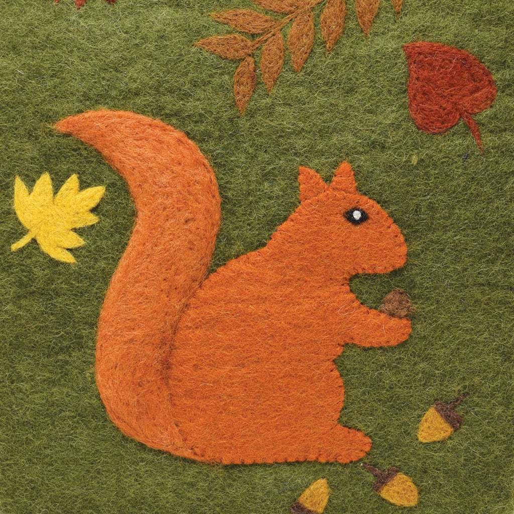 Red Squirrel Felt Hot Water Bottles - Fair Trade