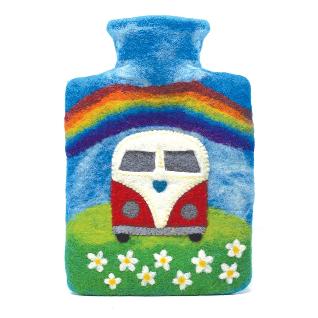 Camper Van Felt Hot Water Bottles - Fair Trade