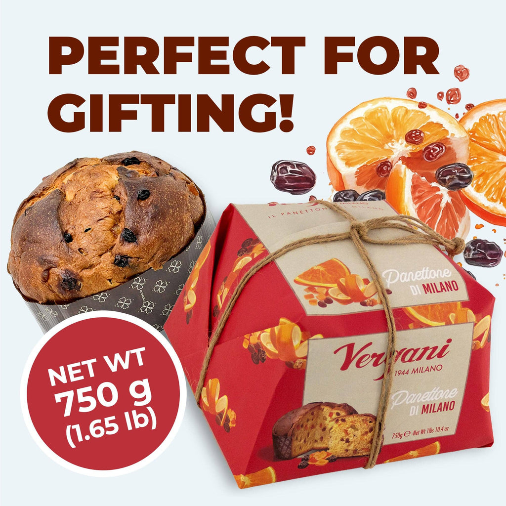 Food To Live - Vergani Classic Panettone - 750g (1.65 lb)- by Food to Live