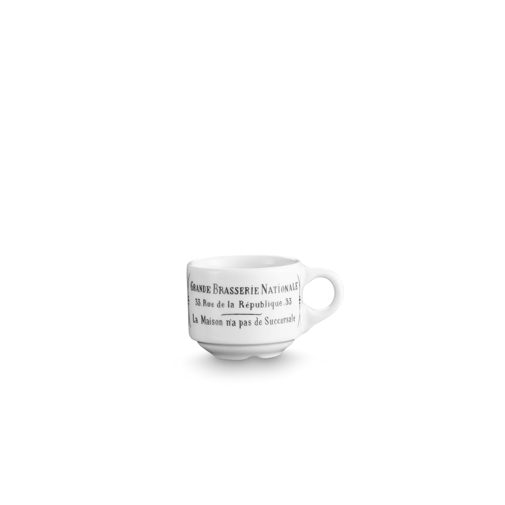 Pillivuyt - Brasserie Cups and Saucer Espresso Set