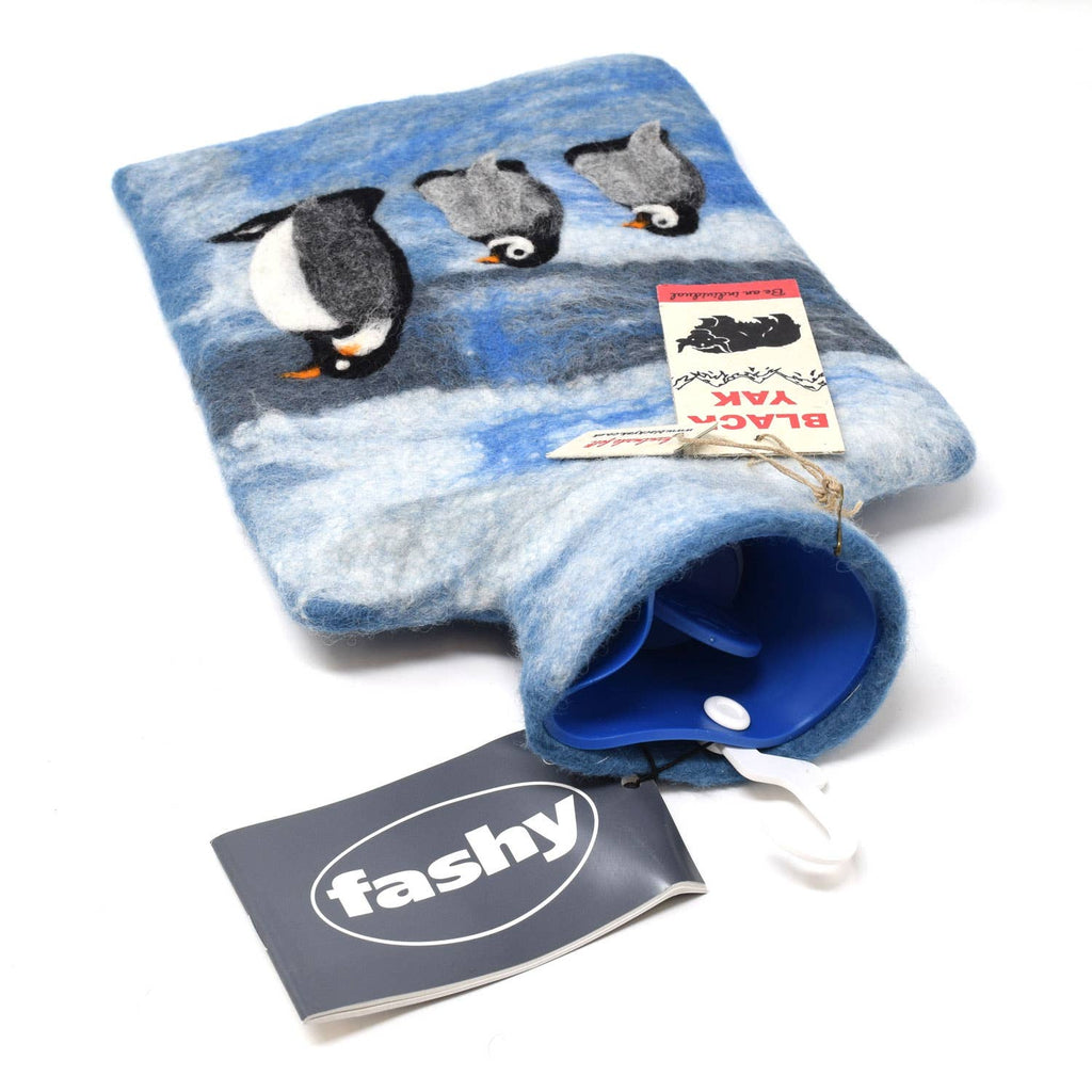Penguin Felt Hot Water Bottles - Fair Trade