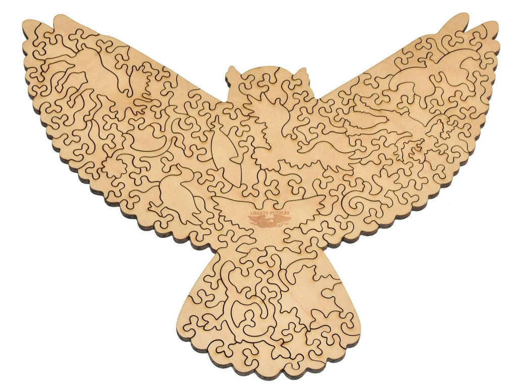 Liberty Puzzles - Great Horned Owl, small