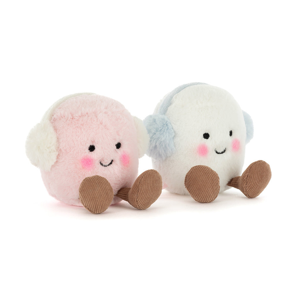 Jellycat Amuseables Toastie Pink and White MArshamallows