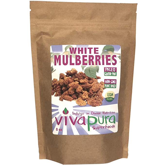 Vivapura - White Mulberries, Organic, 8oz