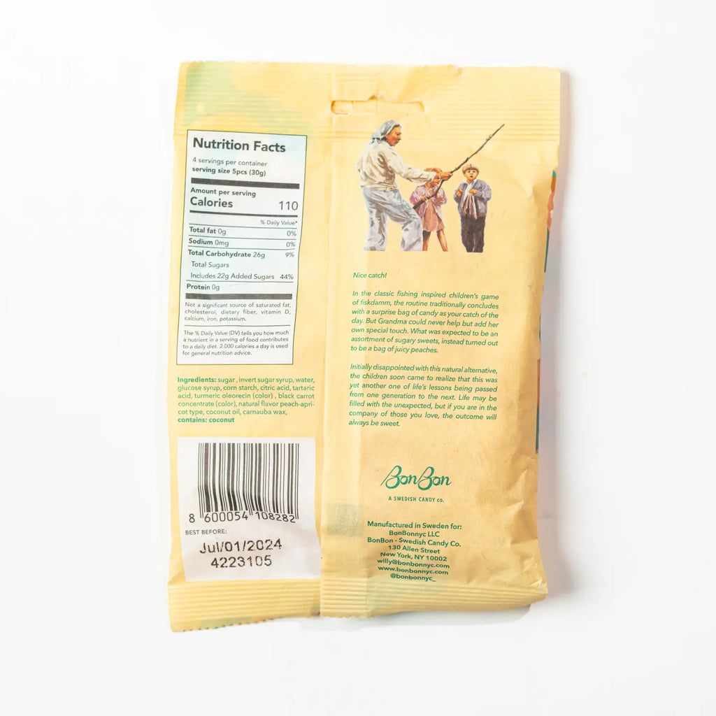 Sour Peach Fish - Swedish Candy 5.2oz