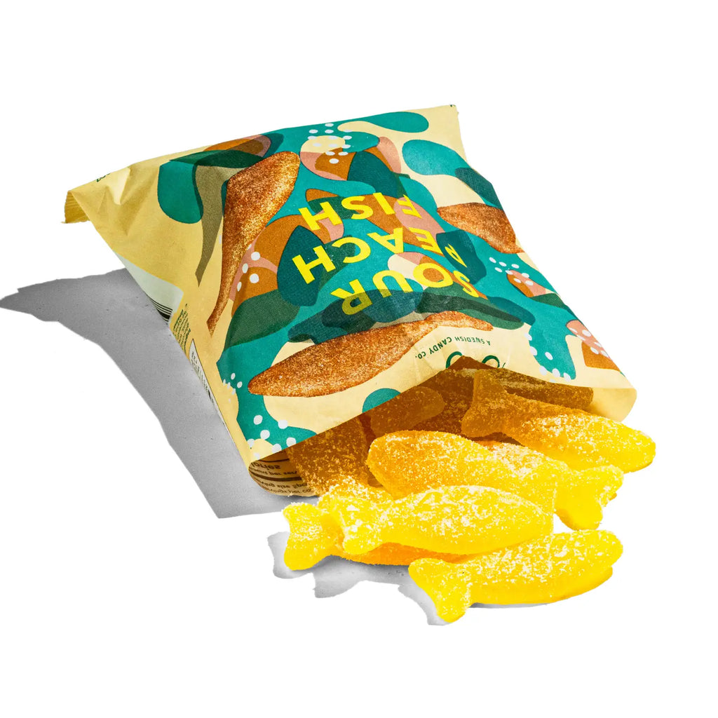 Sour Peach Fish - Swedish Candy 5.2oz
