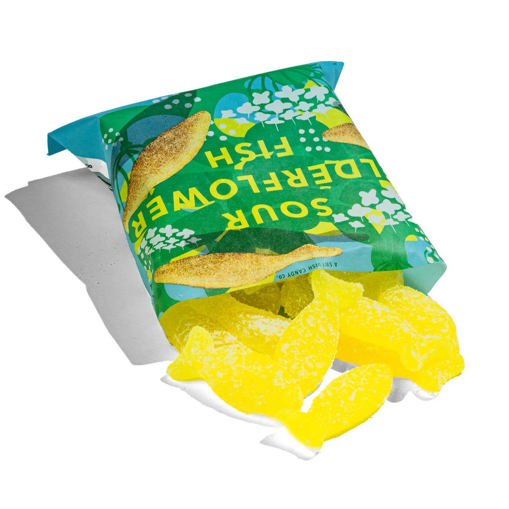 Sour Elderflower Fish - Swedish Candy 5.2oz