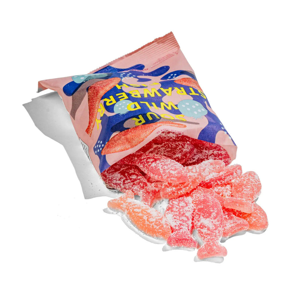 Sour Wild Strawberry Fish - Swedish Candy 5.2oz