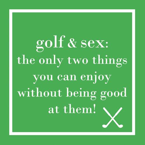 PPD - Golf & Sex Beverage/Cocktail Paper Napkins