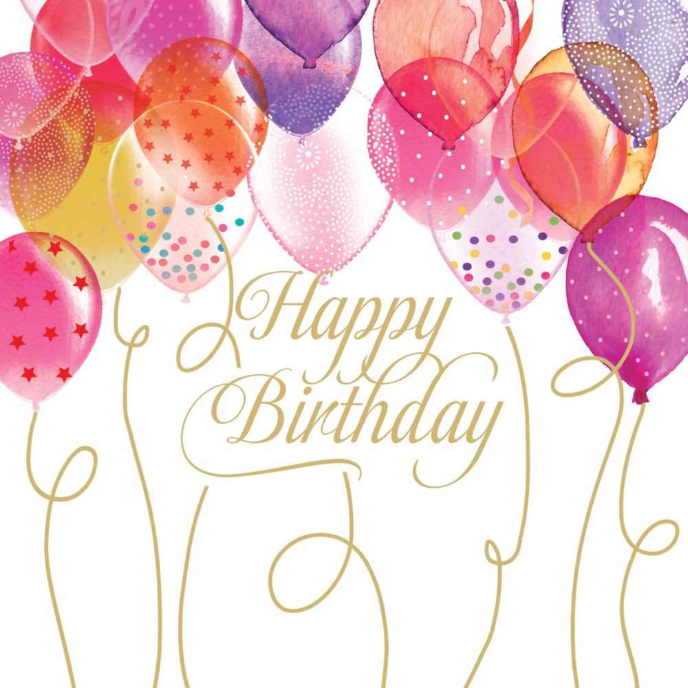 PPD -  Birthday Balloons Luncheon Paper Napkins