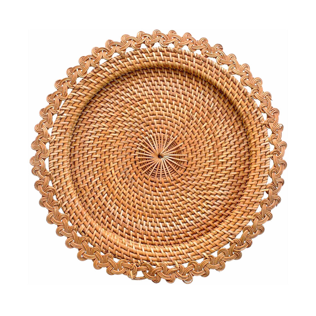 Bali Harvest - Rattan Placemat (Gendis) - Woven Wicker Straw Charger Plate