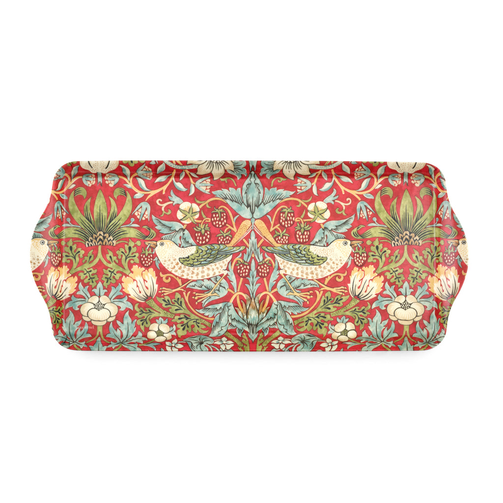 Pimpernel - Strawberry Thief Red Sandwich Tray