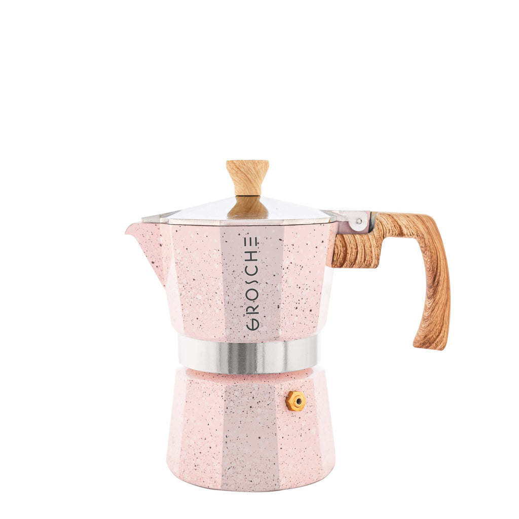 Grosche Milano - Blush Pink Stovetop Espresso Maker