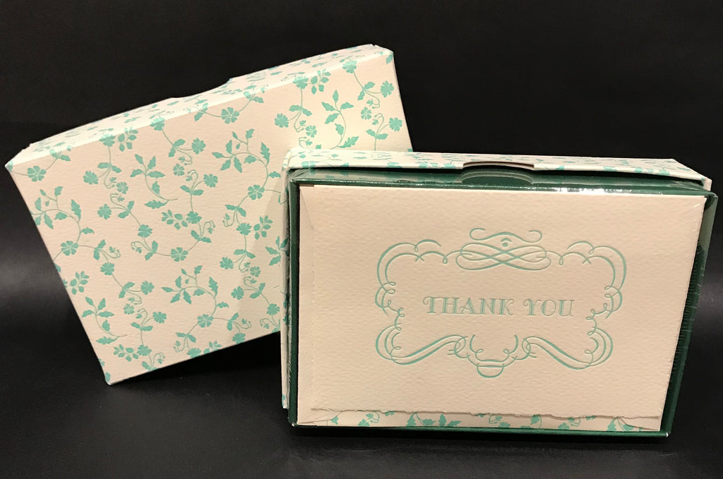 Rossi Thank You Cards - Green Floral