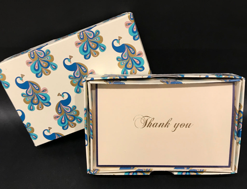 Rossi Thank You Cards - Peacock
