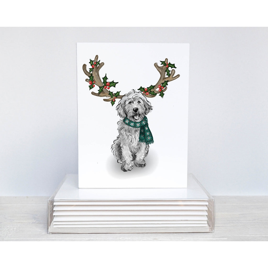 Fable & Sage Cards - Doodle Reindeer Holiday Cards