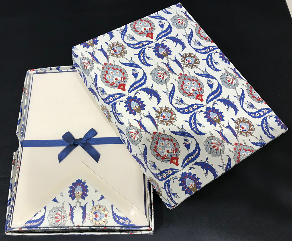 Rossi Writing Paper - Blue Acanthus