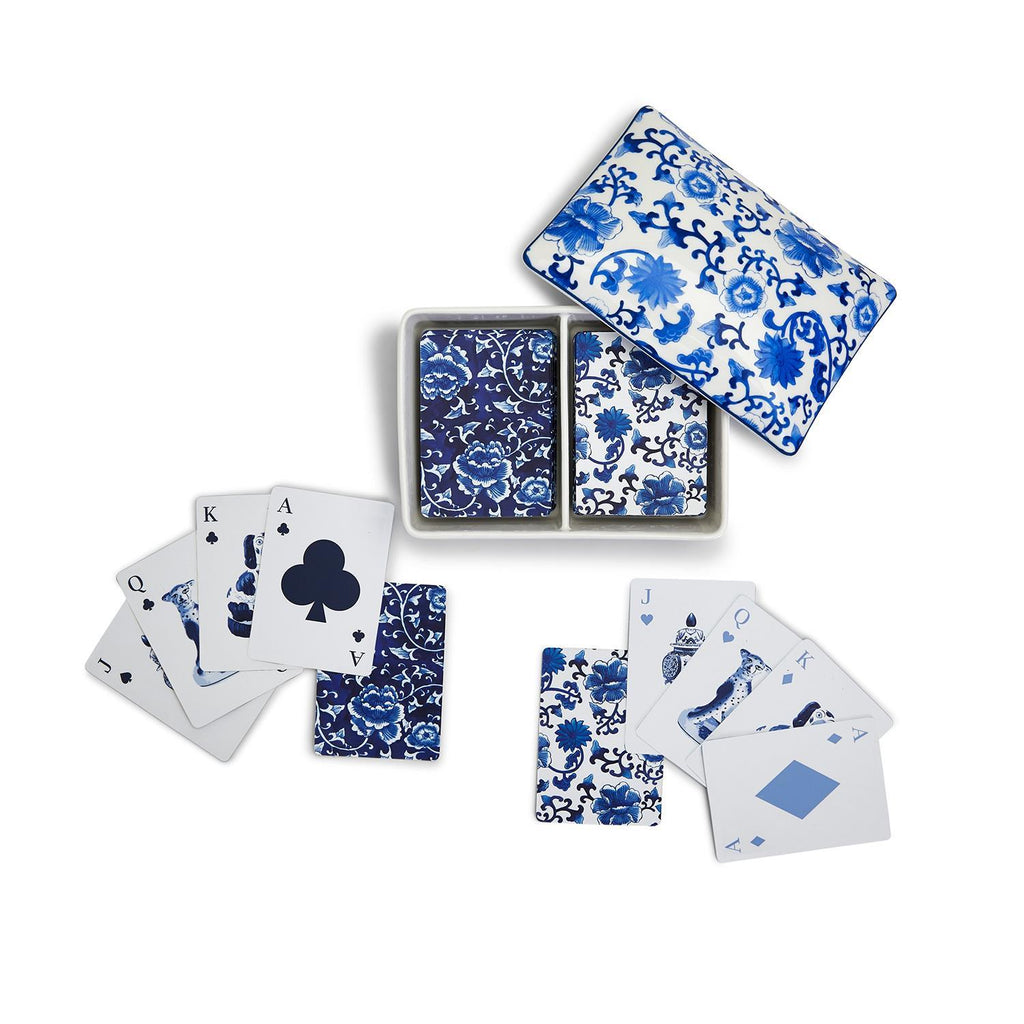 Two's Company - Chinoiserie Double Deck Playing Cards