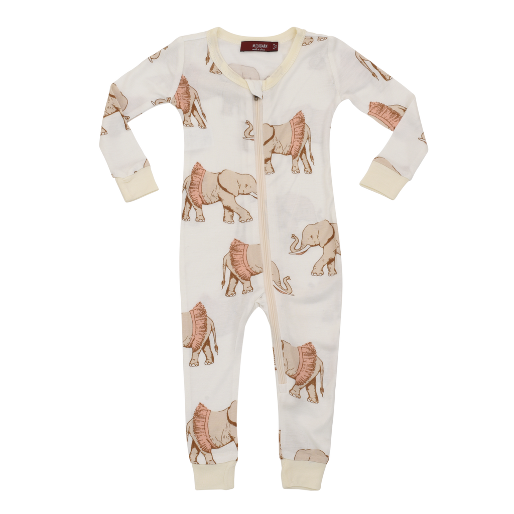 Milkbarn Pajama Zip Rabbit