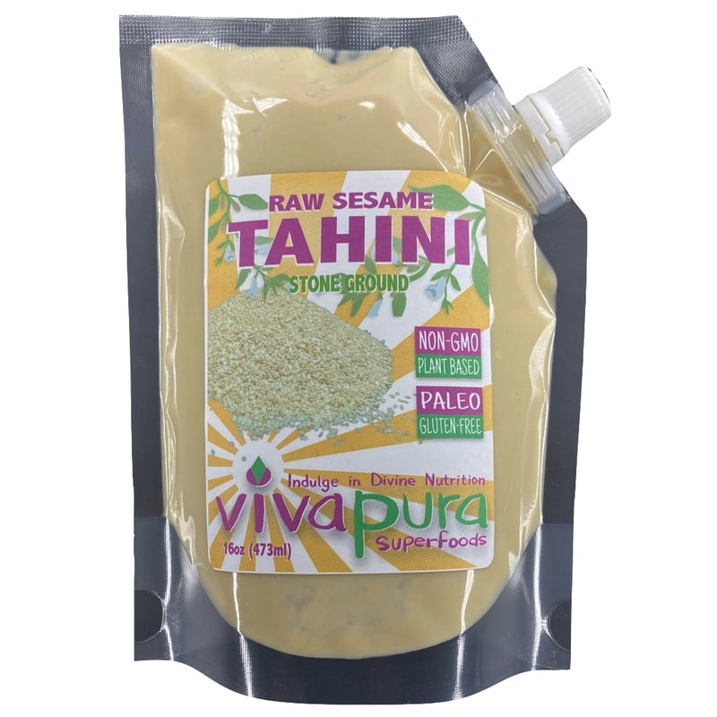 Vivapura - Tahini, Raw, Organic, Stone Ground, 16 oz