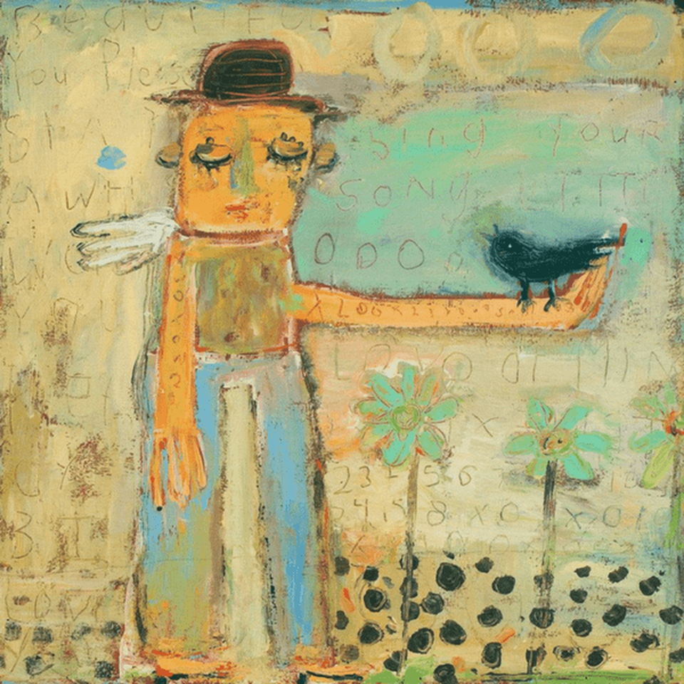 Sugarboo Art, Man with Bird