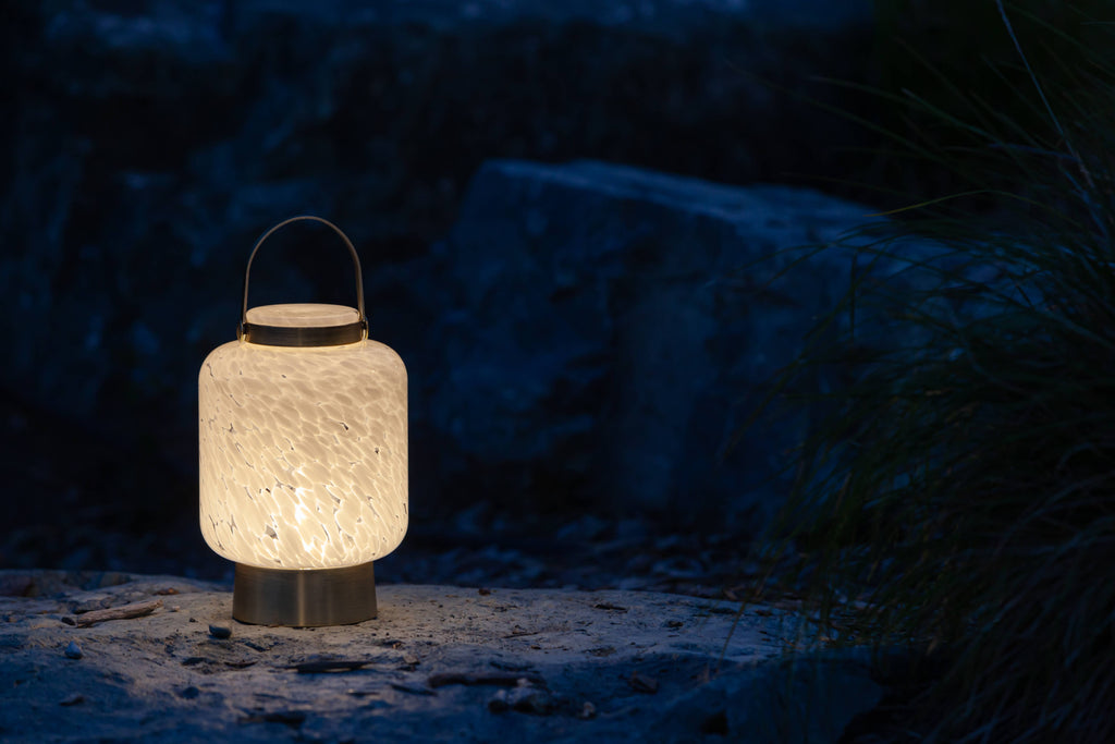 Allsop Home & Garden - Glass Lightkeeper Portable LED Lantern, Cylinder