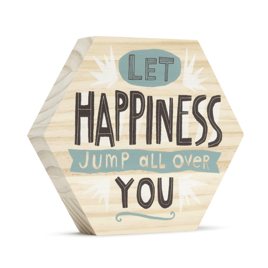 Compendium - Here & There: Let Happiness Jump All Over You wood art