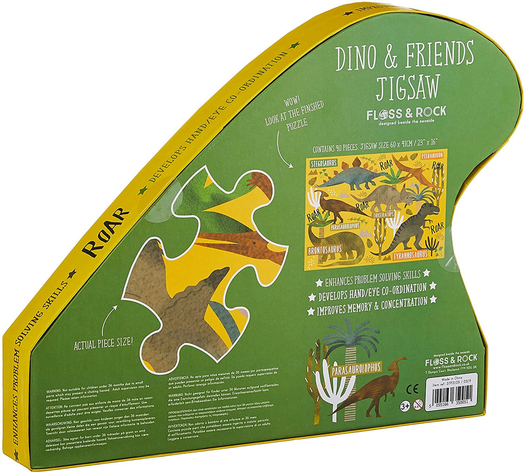 Floss and Rock - Dino & Friends Jigsaw Puzzle