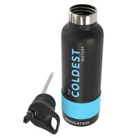 The Coldest Water - Sports Water Bottle - 21 oz Matte Black