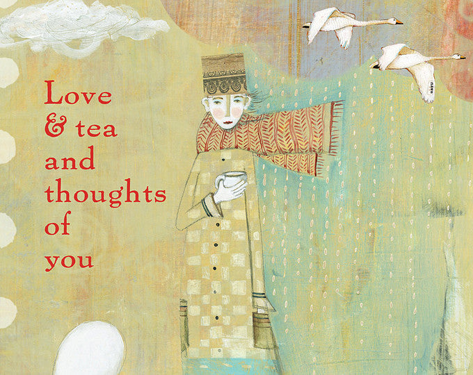 Sacred Bee Card No. 430 Love & Tea