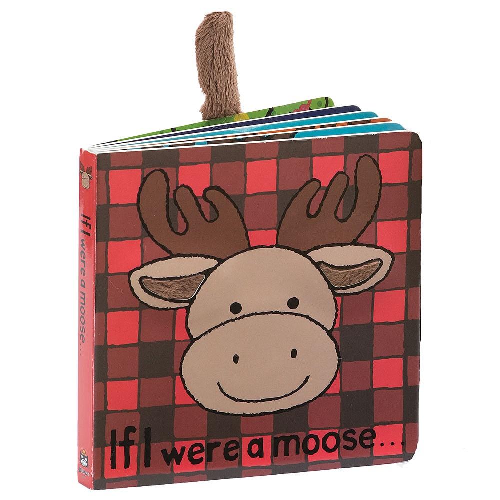 JellyCat - If I Were a Moose Book, Red