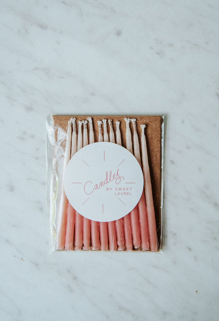 Sweet Laurel - Ombre - Birthday Candles