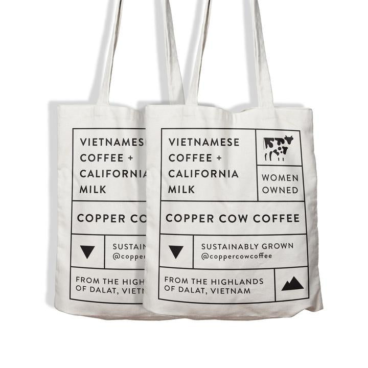 Copper Cow Coffee - Coffee Lovers' Canvas Tote Bag