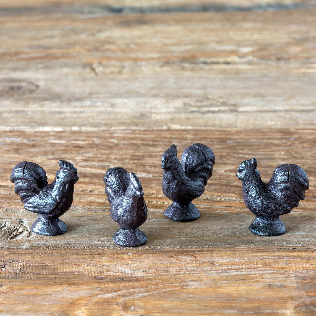Park Hill - Cast Iron Rooster Place Card Holder