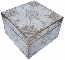Arcadia Home - Sand and Silver Mirror Box, Small