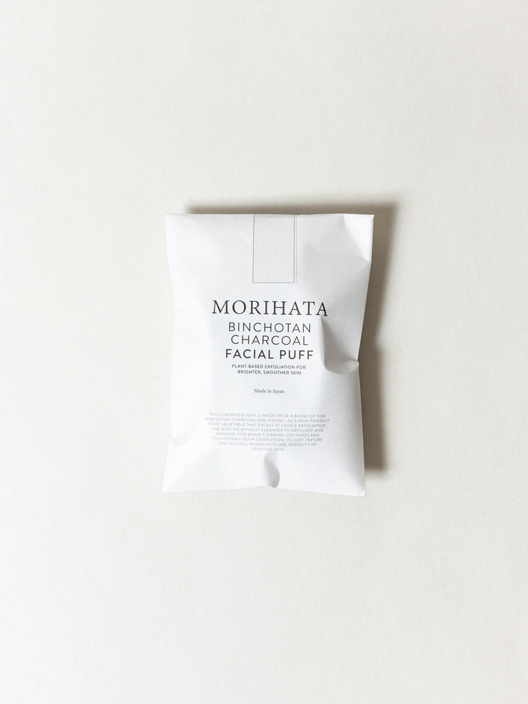 Morihata - Binochotan Charcoal Facial Puff