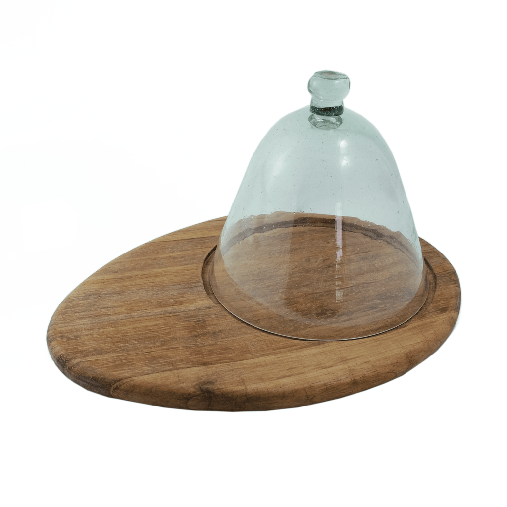 Cheese  Sombremesa - Caro Cheese Board with Cloche- Round-Oval
