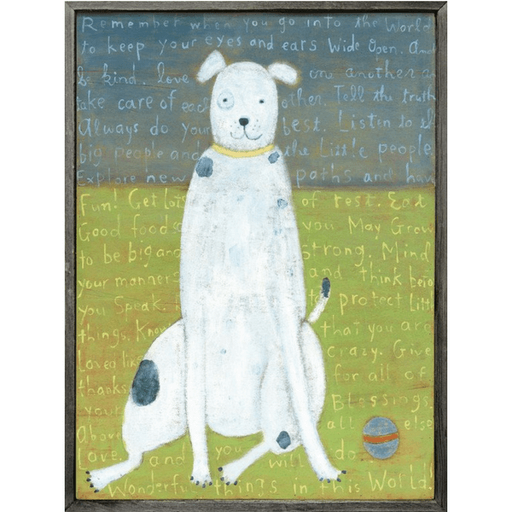 Sugarboo Art, White Boy Dog
