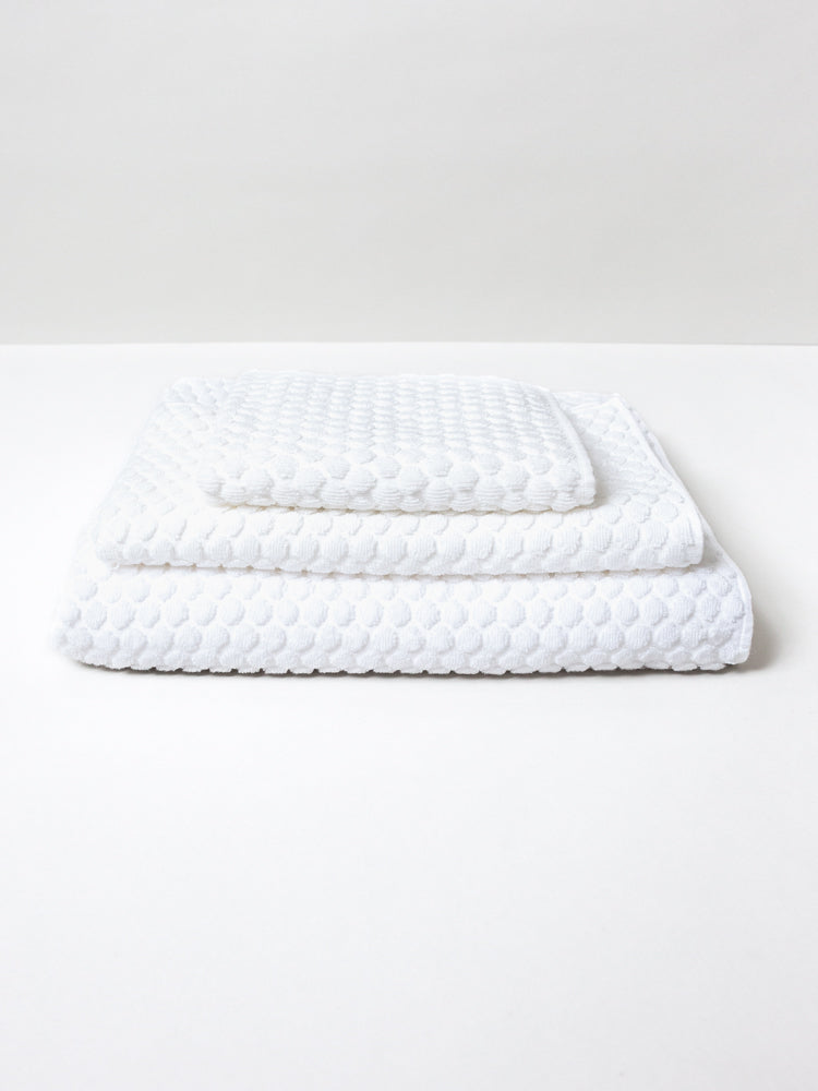 Morihata - Puchi Puchi Hand Towel, White