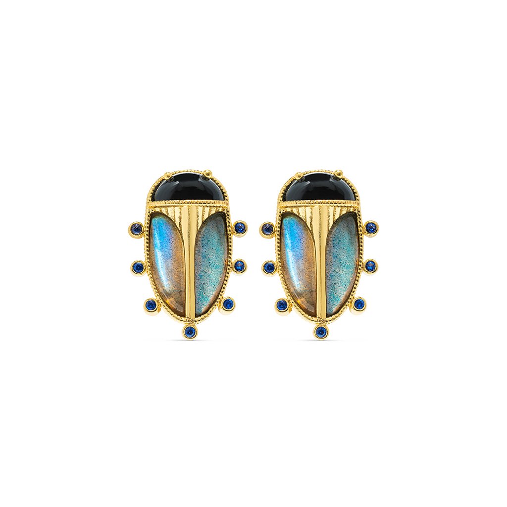 Capucine De Wulf - Scarab Clip Earrings