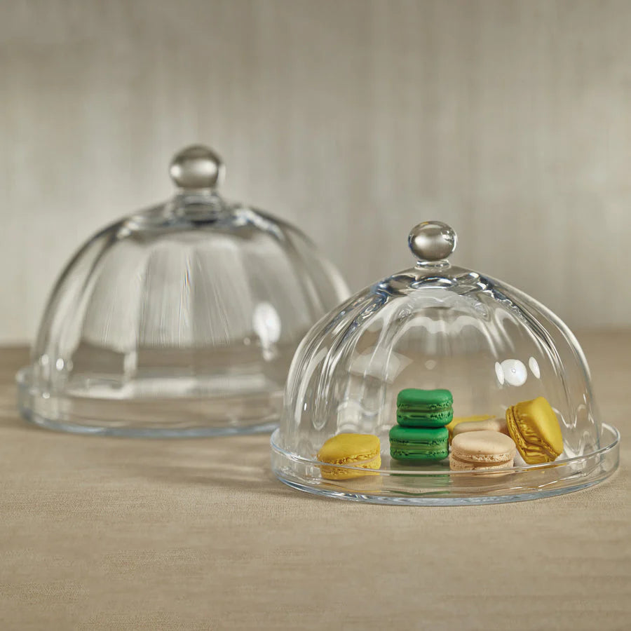 Zodax LouLou Pastry Plate w Cloche, Glass