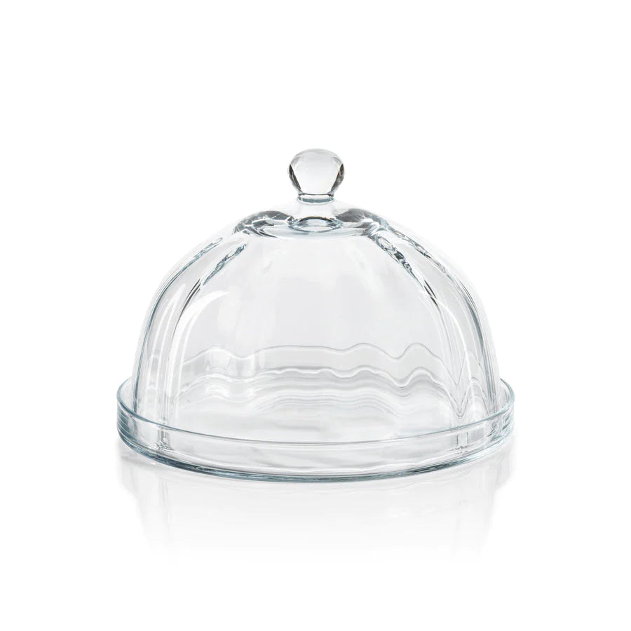Zodax LouLou Pastry Plate w Cloche, Glass