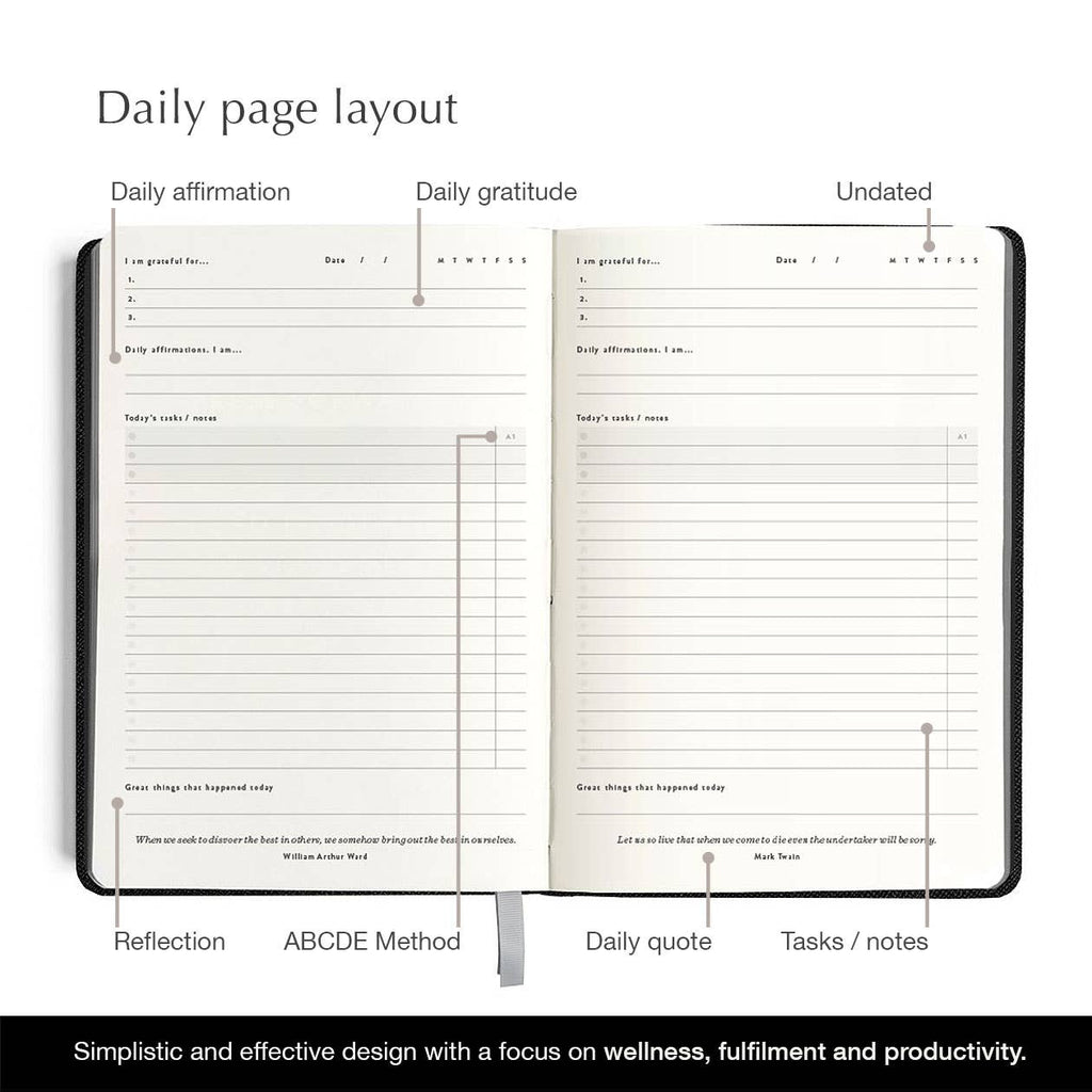Mal Paper - Daily Goal Setter Planner, grey